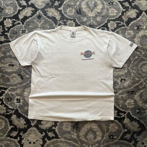 Vintage White hard rock cafe heavy t-shirt Niagara falls Canada Mens Large